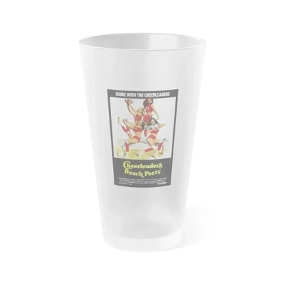 CHEERLEADERS BEACH PARTY 1978 Movie Poster - Frosted Pint Glass 16oz 16oz Frosted - Go Mug Yourself