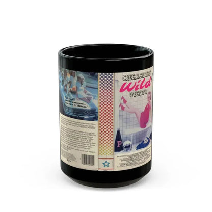CHEERLEADERS WILD WEEKEND (VHS COVER) - Black Coffee Mug 15oz - Go Mug Yourself