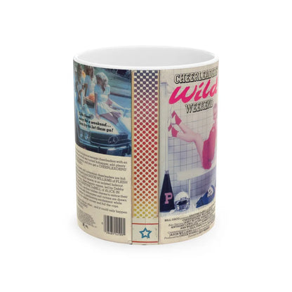 CHEERLEADERS WILD WEEKEND (VHS COVER) - White Coffee Mug-11oz-Go Mug Yourself