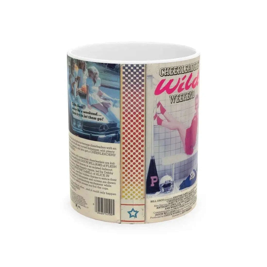 CHEERLEADERS WILD WEEKEND (VHS COVER) - White Coffee Mug 11oz - Go Mug Yourself