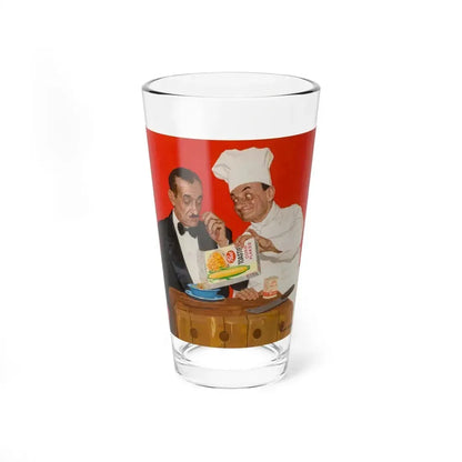 Chef Serving Maitre'd, Post Cornflakes advertisement, 1958 (Magazine Illustration) Pint Glass 16oz 16oz - Go Mug Yourself