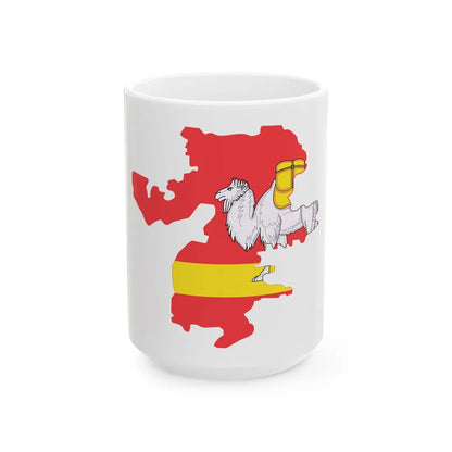 Chelyab-obl-geo-stub (Russia) White Coffee Mug 15oz - Go Mug Yourself