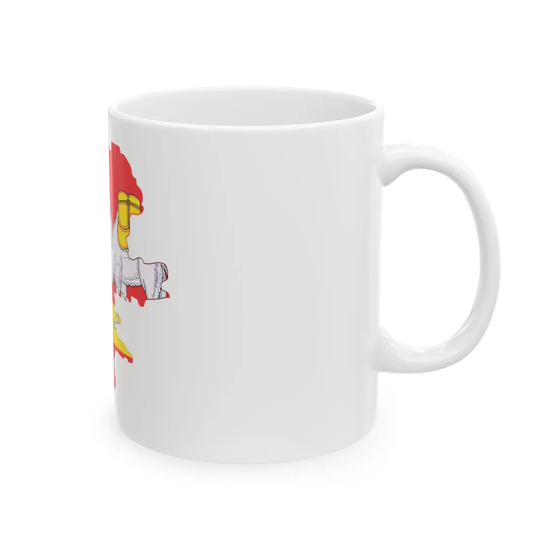 Chelyab-obl-geo-stub (Russia) White Coffee Mug - Go Mug Yourself