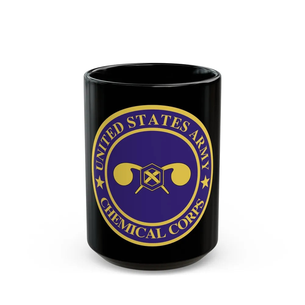 Chemical Corps (U.S. Army) Black Coffee Mug-15oz-Go Mug Yourself