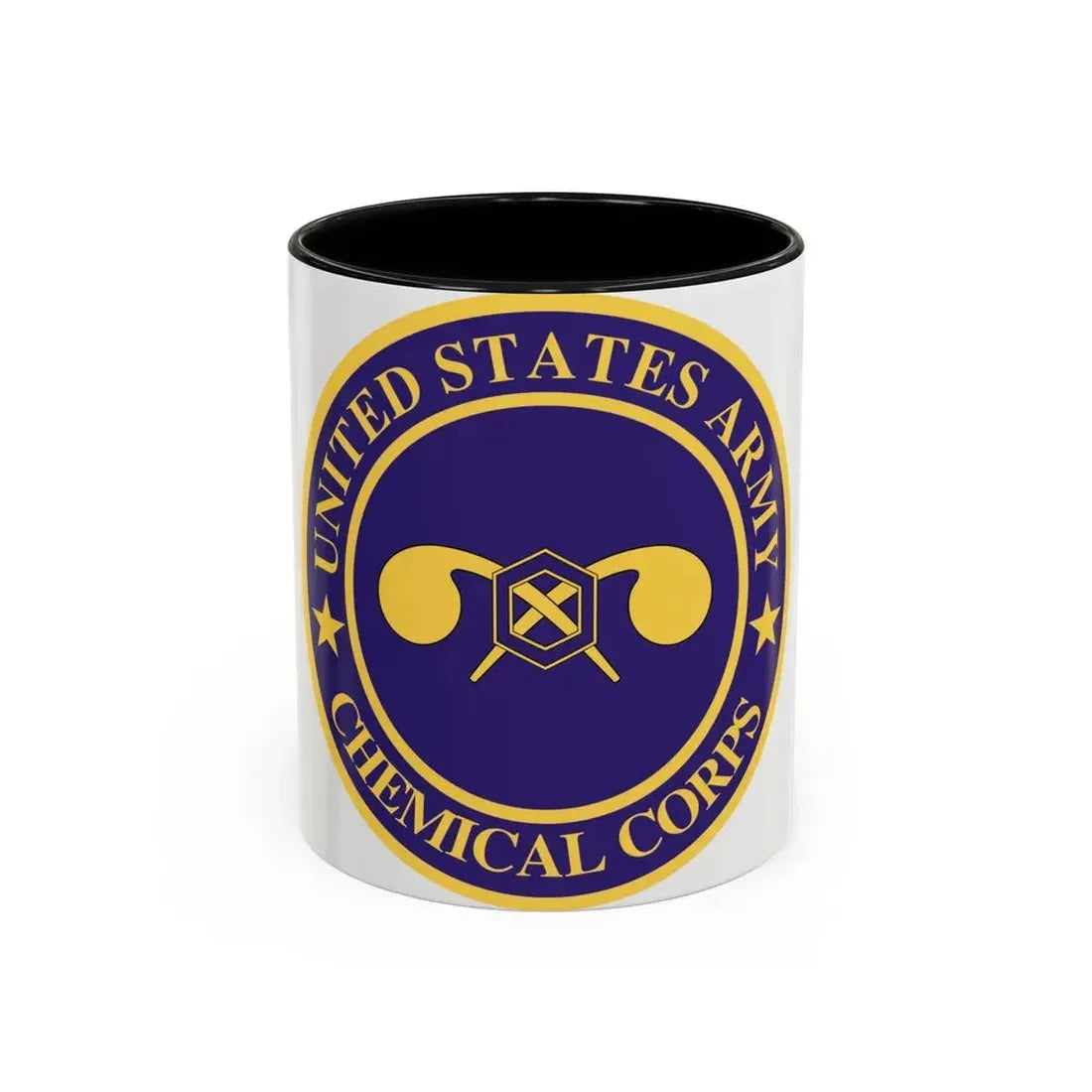 Chemical Corps (U.S. Army) Accent Coffee Mug 11oz Black - Go Mug Yourself