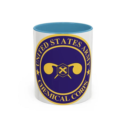 Chemical Corps (U.S. Army) Accent Coffee Mug 11oz Light Blue - Go Mug Yourself