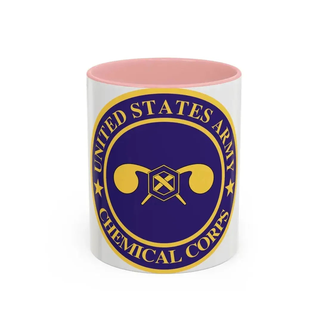 Chemical Corps (U.S. Army) Accent Coffee Mug 11oz Pink - Go Mug Yourself