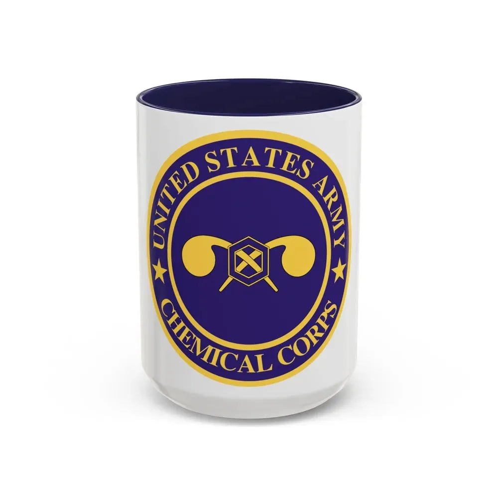 Chemical Corps (U.S. Army) Accent Coffee Mug 15oz Navy - Go Mug Yourself