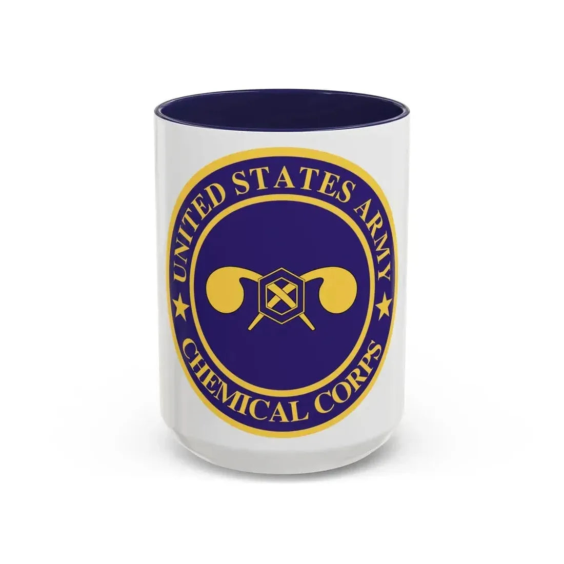 Chemical Corps (U.S. Army) Accent Coffee Mug 15oz Navy - Go Mug Yourself