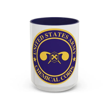Chemical Corps (U.S. Army) Accent Coffee Mug 15oz Navy - Go Mug Yourself
