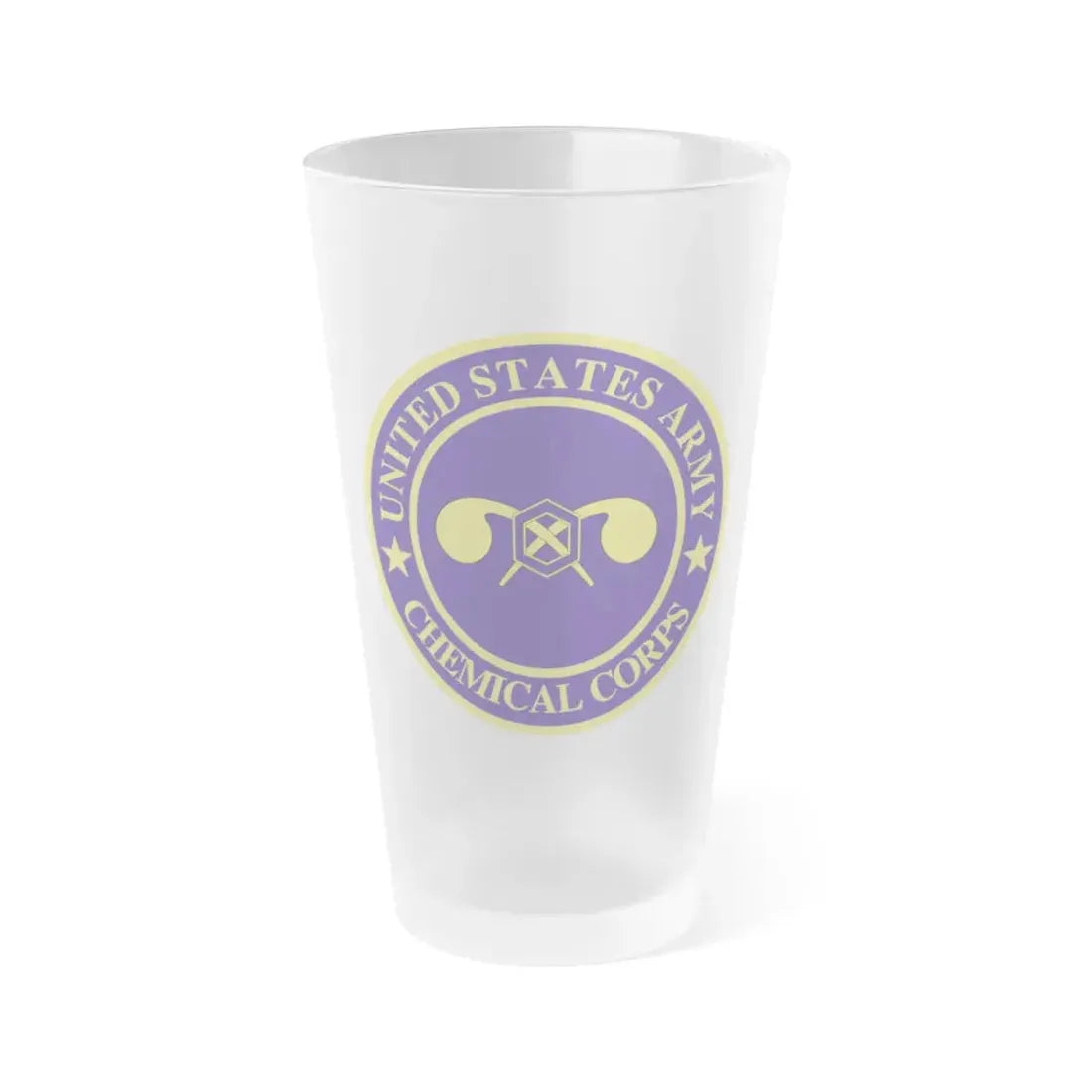 Chemical Corps (U.S. Army) Frosted Pint Glass 16oz Default Title - Go Mug Yourself