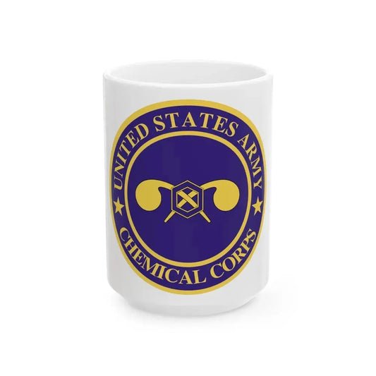 Chemical Corps (U.S. Army) White Coffee Mug 15oz - Go Mug Yourself