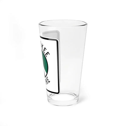 Cherokee Turnpike (Oklahoma) (Road Sign) Pint Glss 16oz - Go Mug Yourself