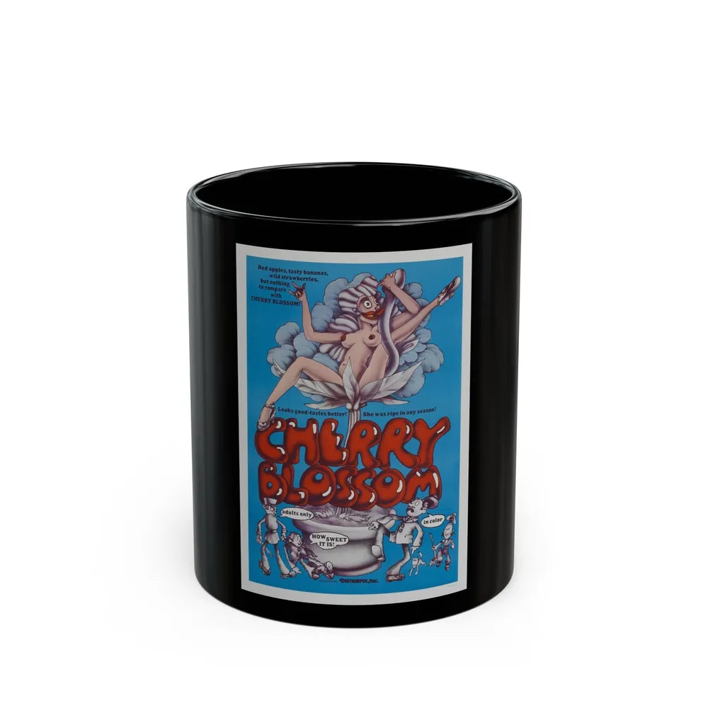 CHERRY BLOSSOM 1971 Movie Poster - Black Coffee Mug-11oz-Go Mug Yourself