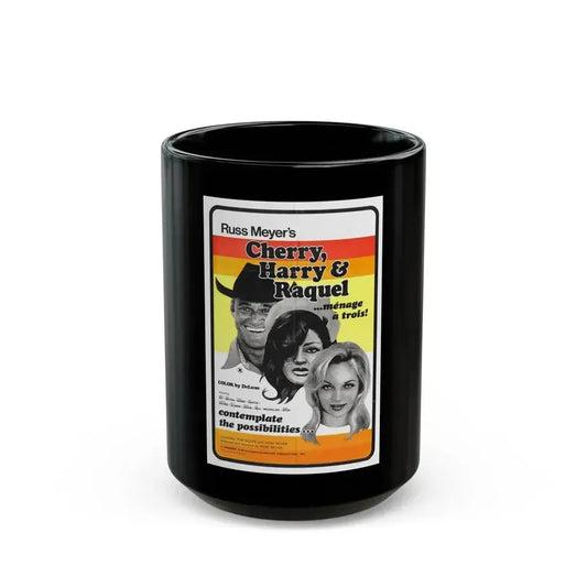 CHERRY, HARRY & RAQUEL 1969 Movie Poster - Black Coffee Mug 15oz - Go Mug Yourself