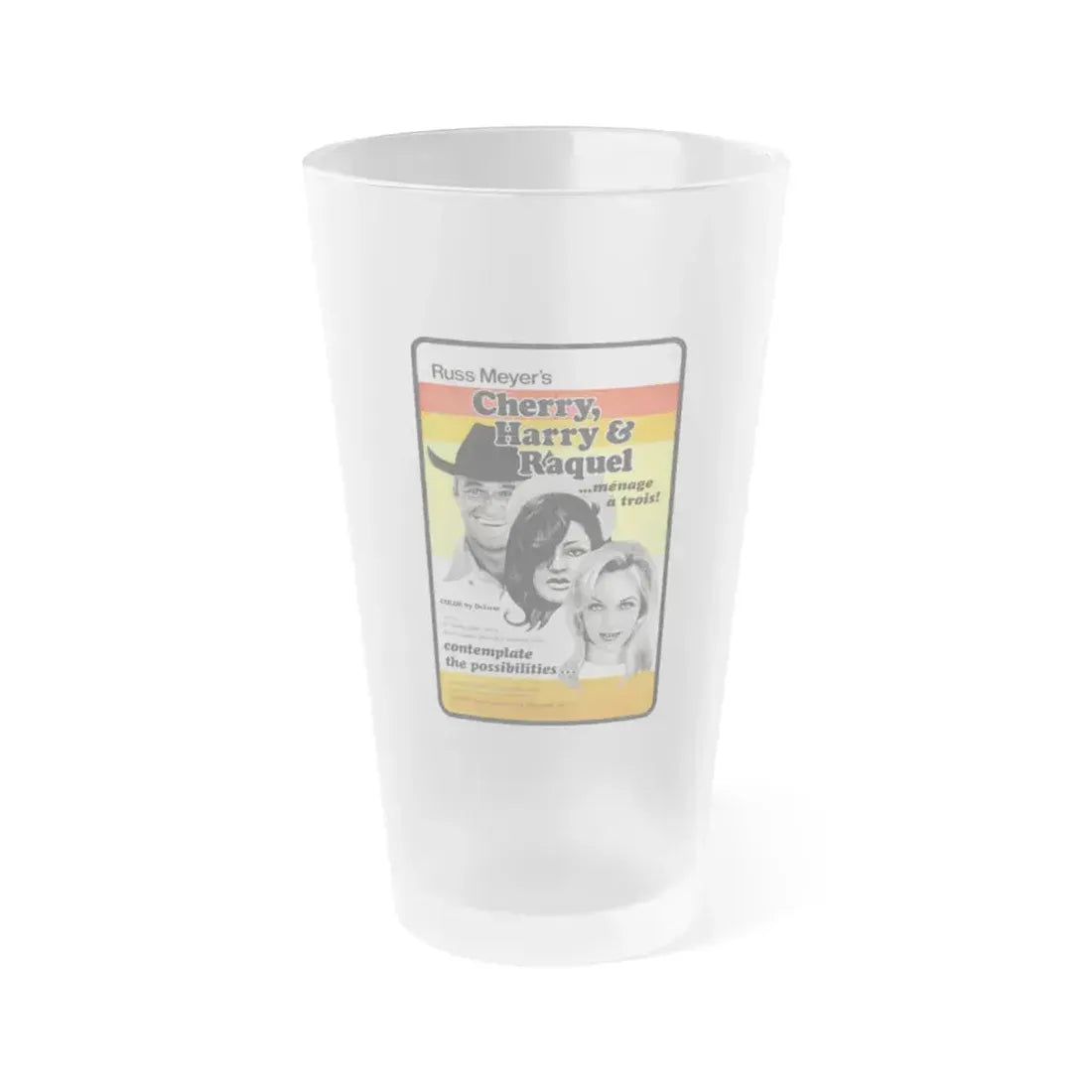 CHERRY, HARRY & RAQUEL 1969 Movie Poster - Frosted Pint Glass 16oz 16oz Frosted - Go Mug Yourself