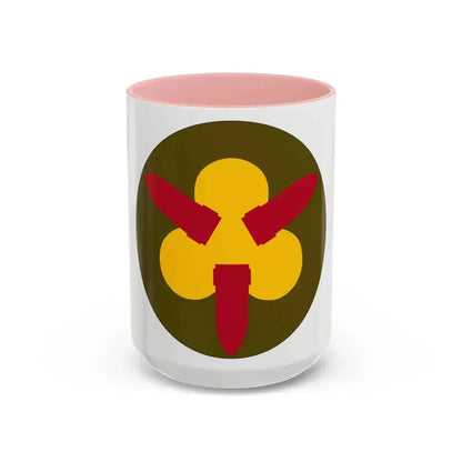 Chesapeake Bay Frontier Defense Sector (U.S. Army) Accent Coffee Mug 15oz Pink - Go Mug Yourself
