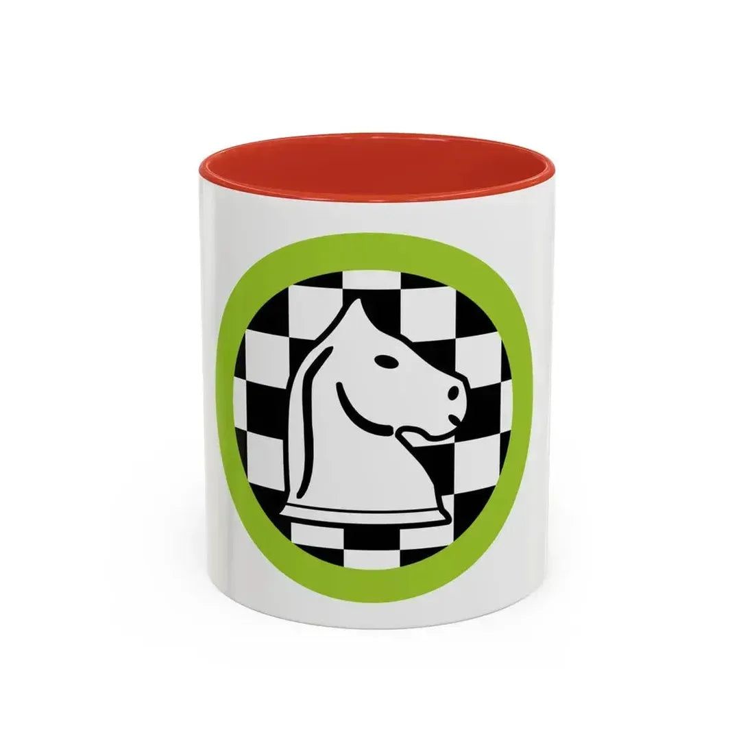 Chess (Boy Scout Merit Badge) Accent Coffee Mug 11oz Red - Go Mug Yourself