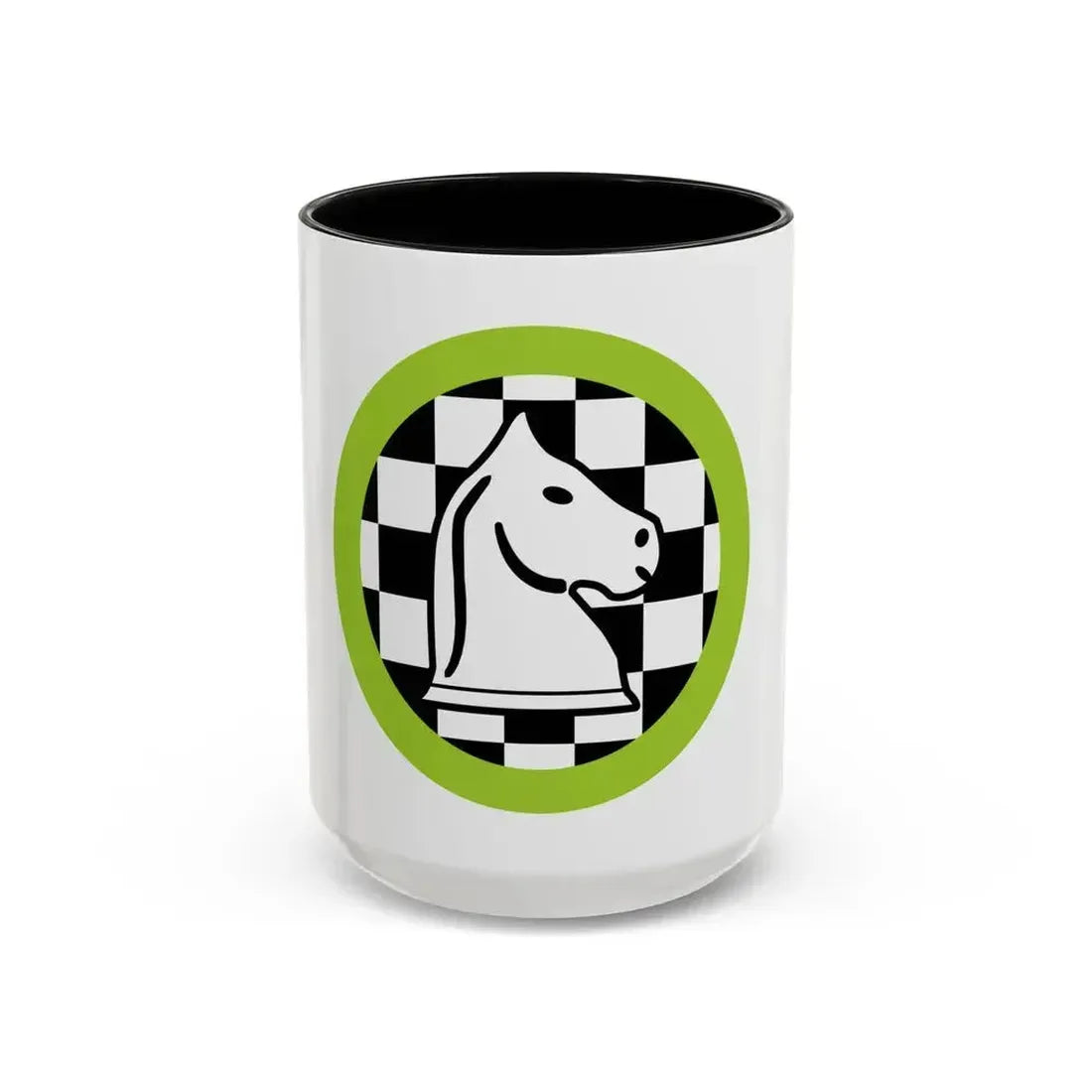 Chess (Boy Scout Merit Badge) Accent Coffee Mug 15oz Black - Go Mug Yourself