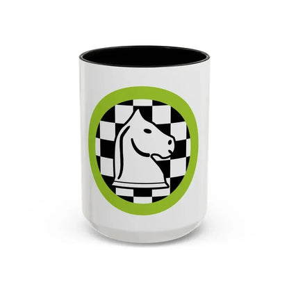 Chess (Boy Scout Merit Badge) Accent Coffee Mug 15oz Black - Go Mug Yourself