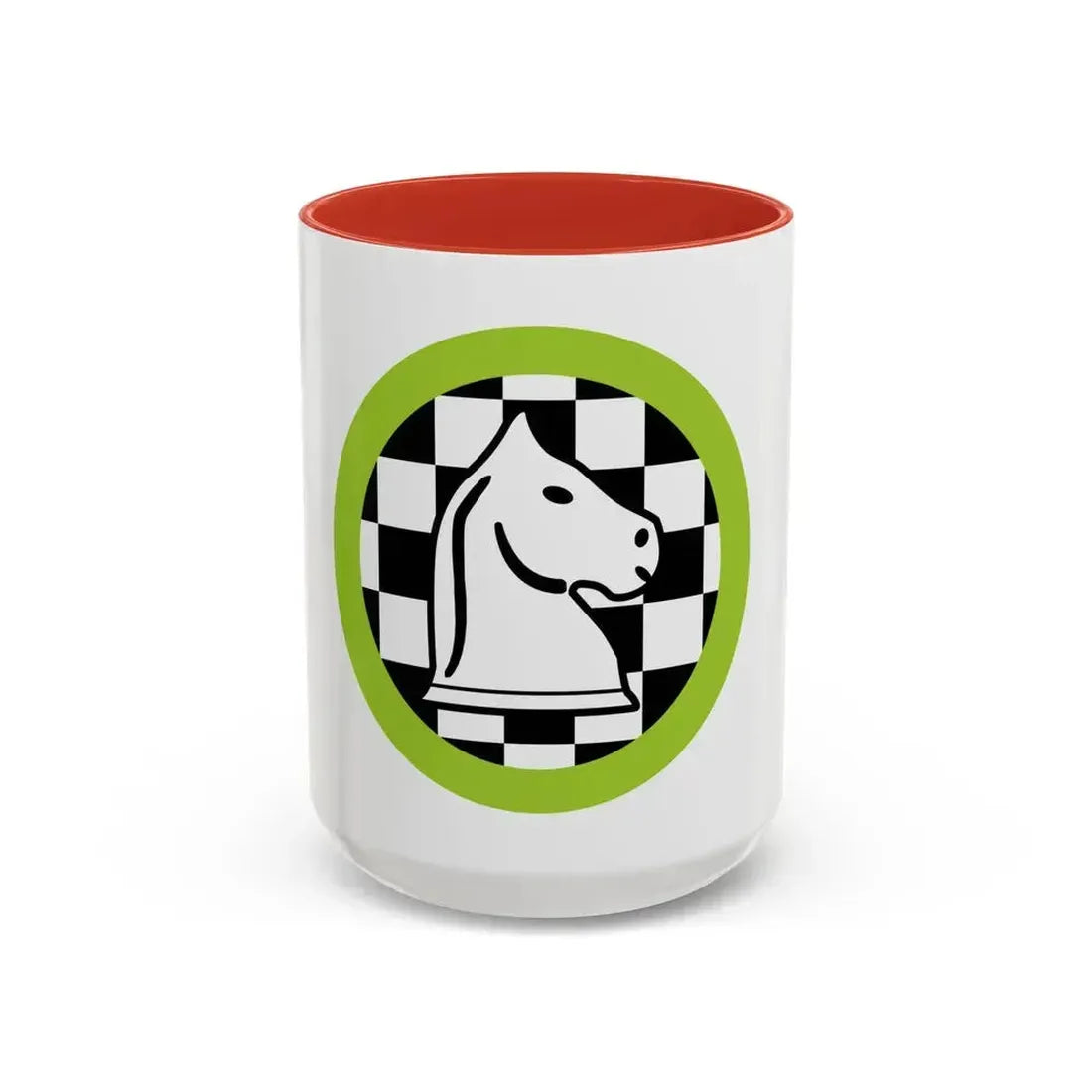 Chess (Boy Scout Merit Badge) Accent Coffee Mug 15oz Red - Go Mug Yourself