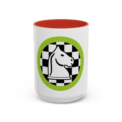 Chess (Boy Scout Merit Badge) Accent Coffee Mug 15oz Red - Go Mug Yourself