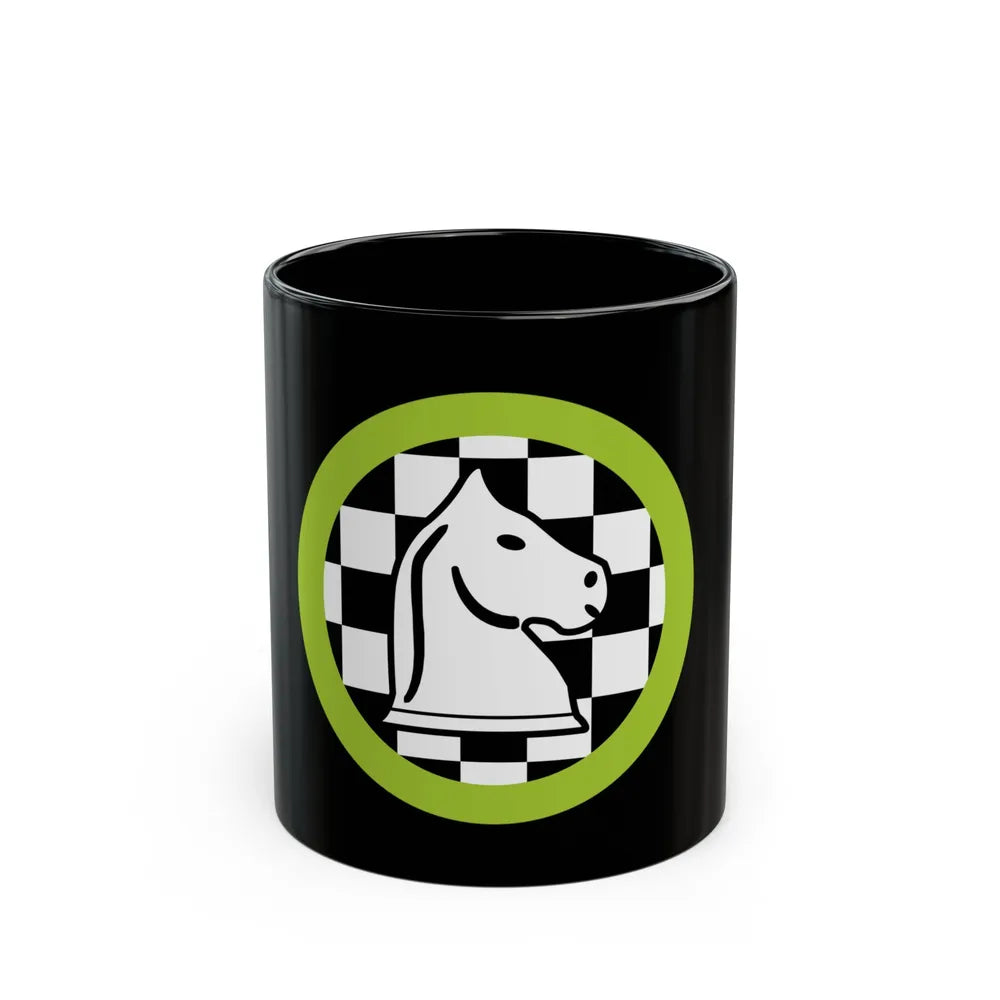 Chess (Boy Scout Merit Badge) Black Coffee Mug-11oz-Go Mug Yourself