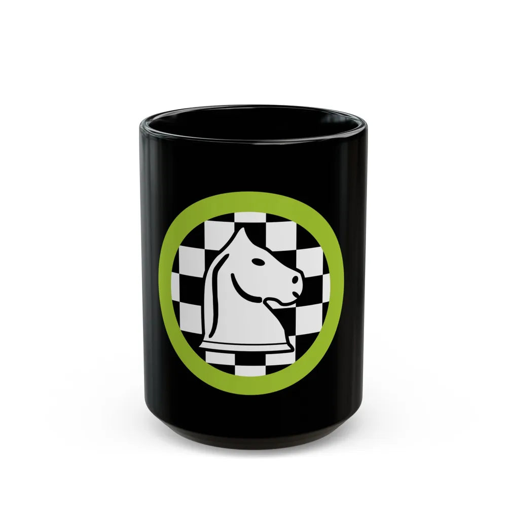 Chess (Boy Scout Merit Badge) Black Coffee Mug-15oz-Go Mug Yourself