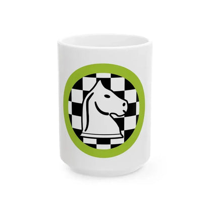 Chess (Boy Scout Merit Badge) White Coffee Mug 15oz - Go Mug Yourself