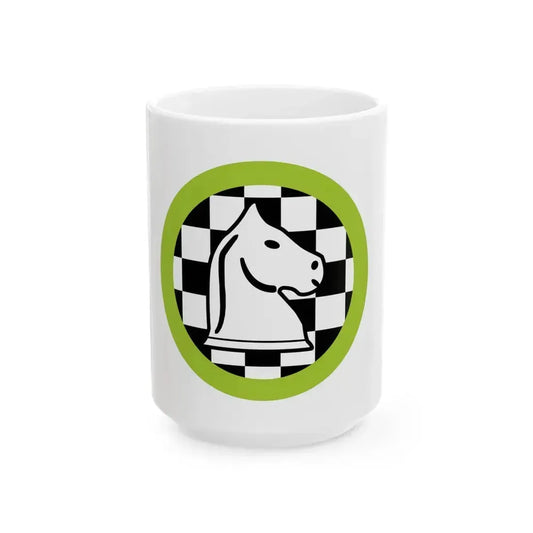 Chess (Boy Scout Merit Badge) White Coffee Mug 15oz - Go Mug Yourself