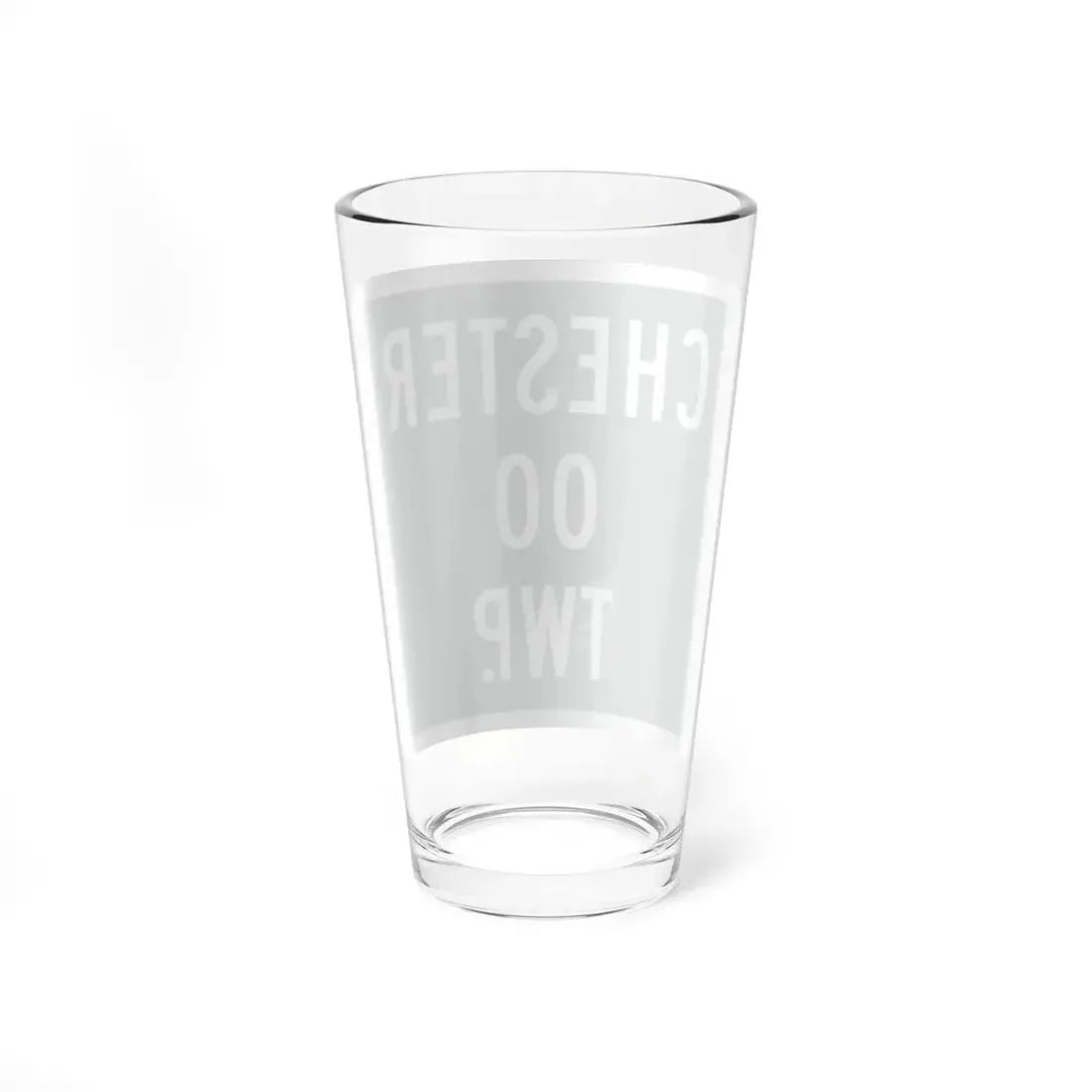 Chester Township Morrow County Ohio route shield template (Ohio) (Road Sign) Pint Glss 16oz - Go Mug Yourself