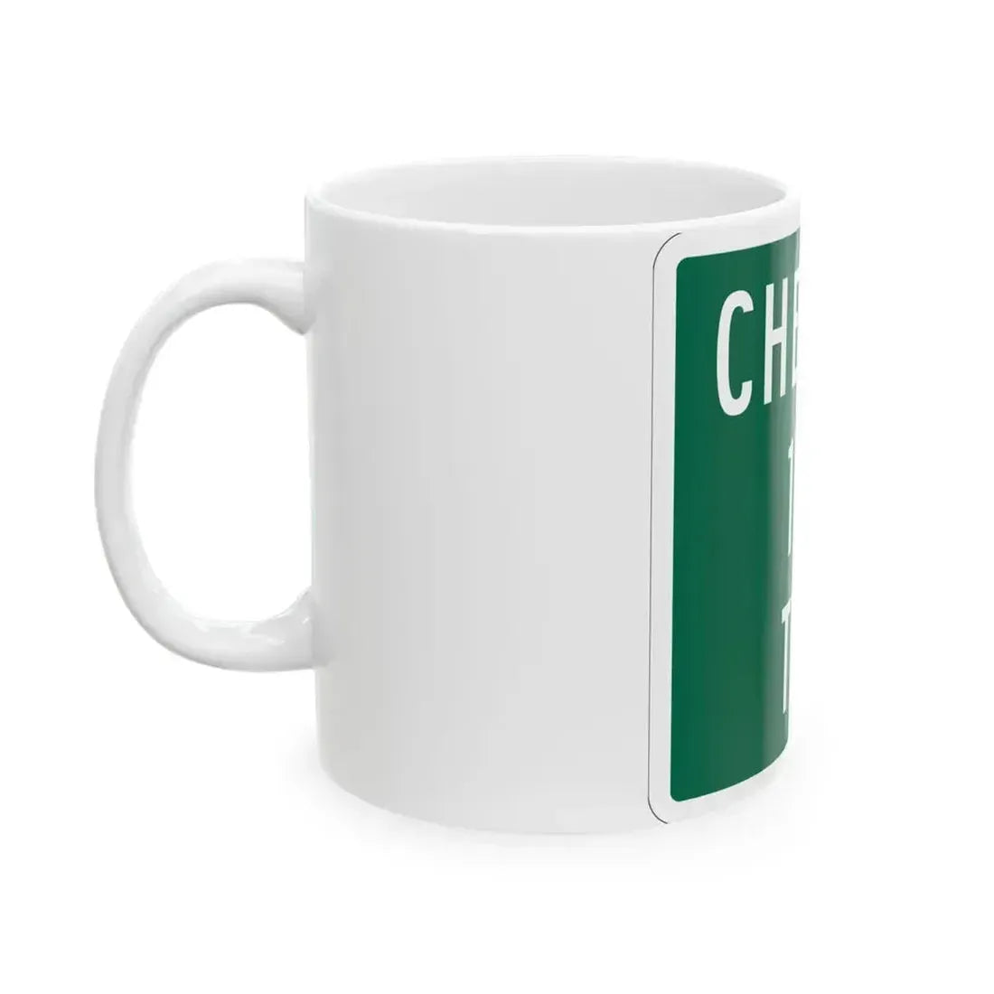 Chester Township Route 178 Morrow County Ohio (Ohio) (Road Sign) White Coffee Mug - Go Mug Yourself