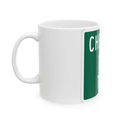 Chester Township Route 178 Morrow County Ohio (Ohio) (Road Sign) White Coffee Mug - Go Mug Yourself