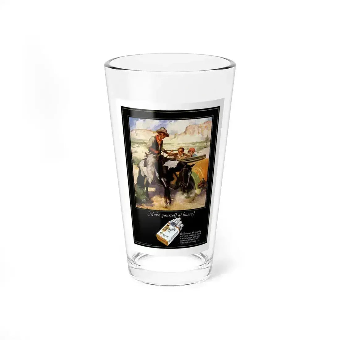 Chesterfield Ad (1927-10) (Magazine Illustration) Pint Glass 16oz 16oz - Go Mug Yourself