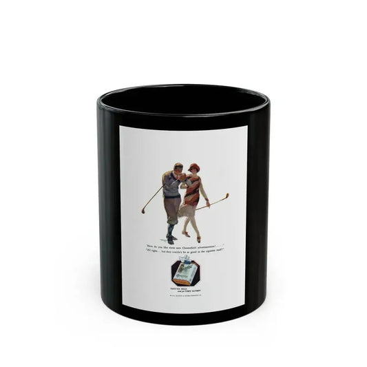 Chesterfield ad, The Popular Magazine, May 12, 1928 - Black Coffee Mug 11oz - Go Mug Yourself
