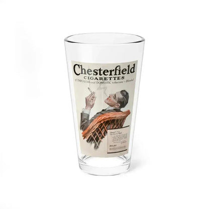 Chesterfield Cigarettes Magazine ad from Liggett & Myers Tobacco Co, 1917 (Magazine Illustration) Pint Glass 16oz 16oz - Go Mug Yourself