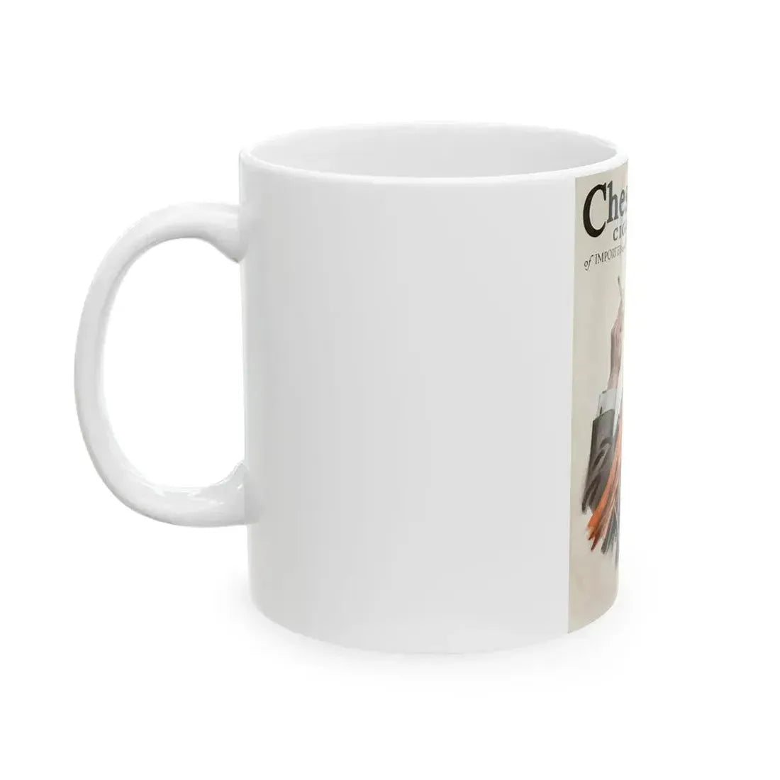 Chesterfield Cigarettes Magazine ad from Liggett & Myers Tobacco Co, 1917 - White Coffee Mug - Go Mug Yourself