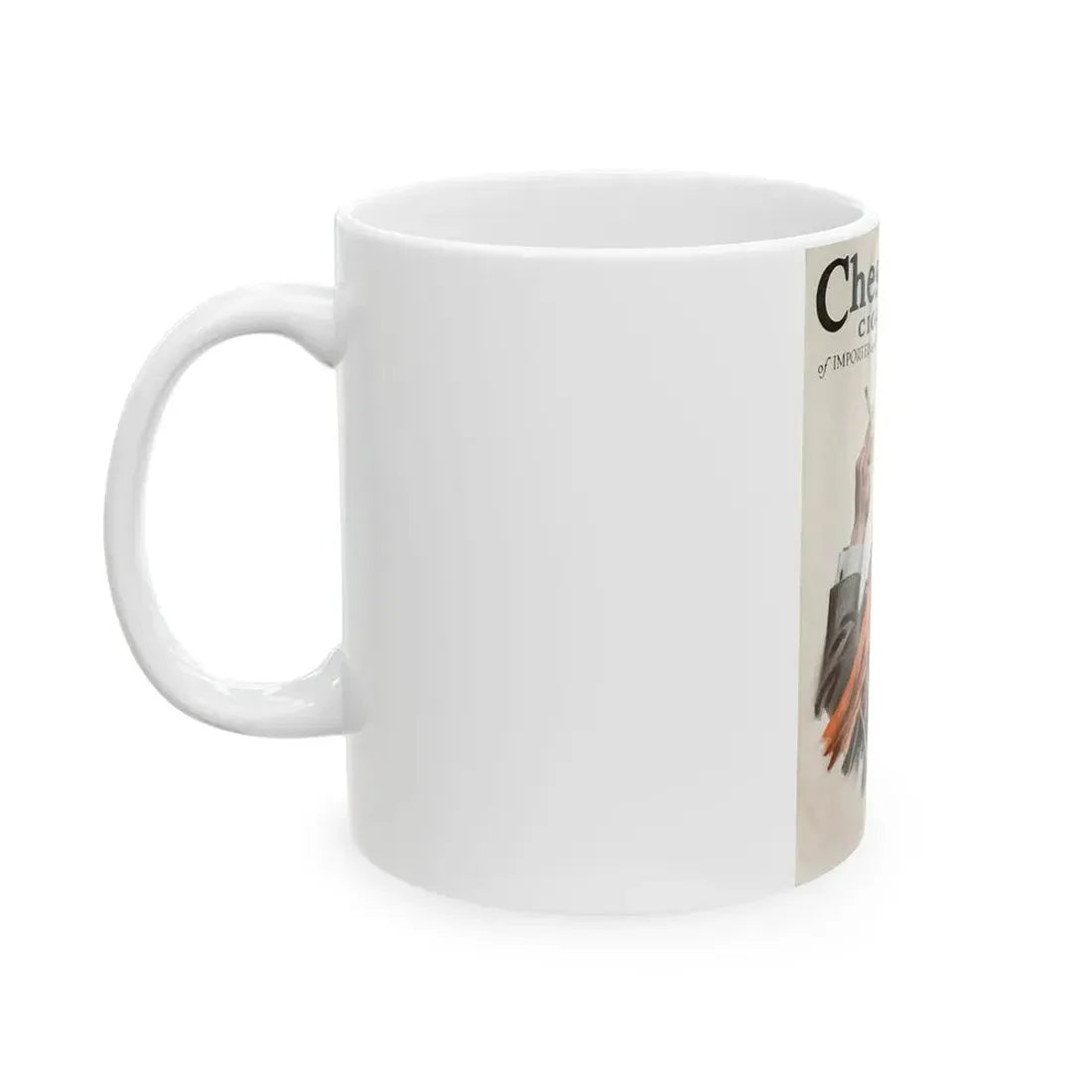Chesterfield Cigarettes Magazine ad from Liggett & Myers Tobacco Co, 1917 - White Coffee Mug - Go Mug Yourself