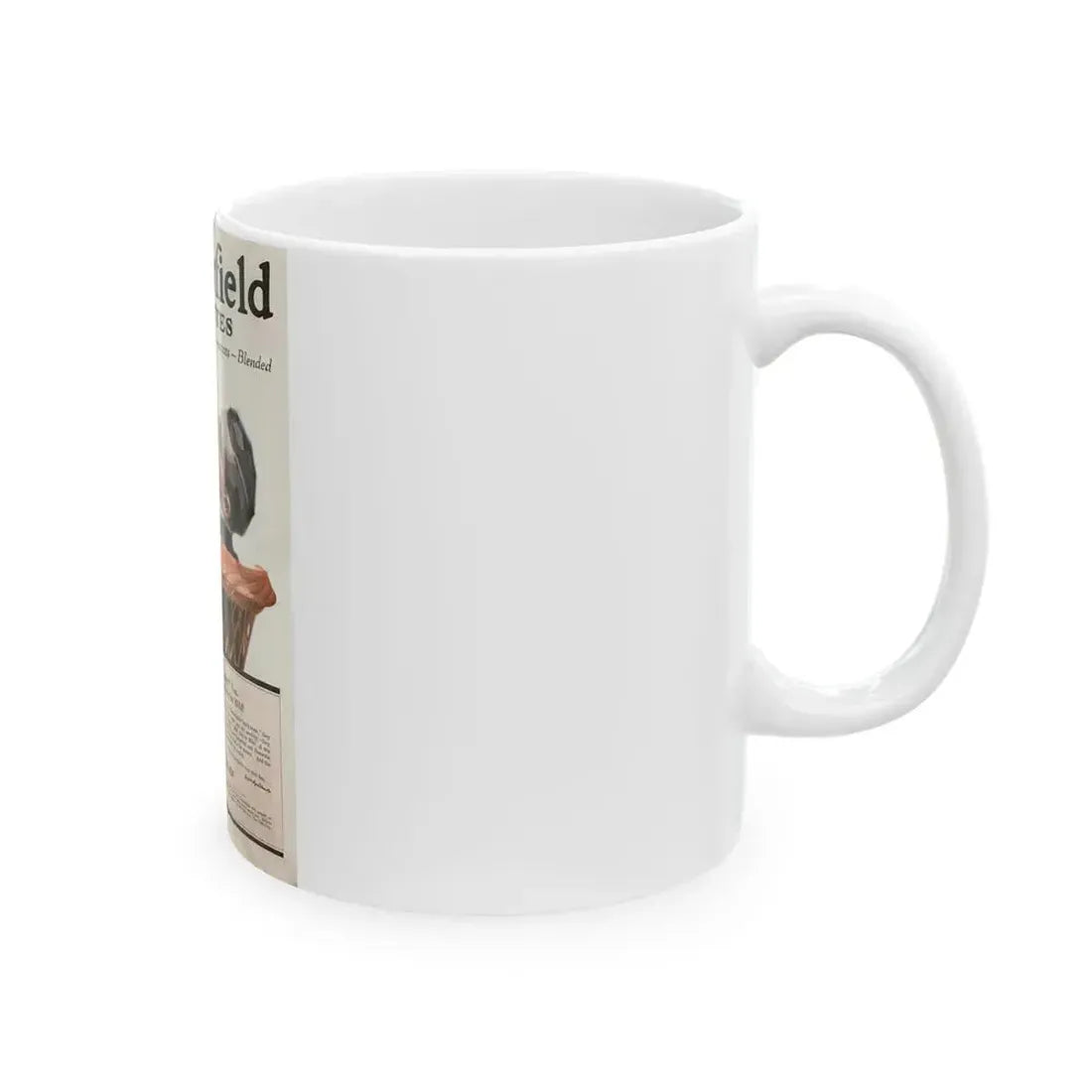 Chesterfield Cigarettes Magazine ad from Liggett & Myers Tobacco Co, 1917 - White Coffee Mug - Go Mug Yourself