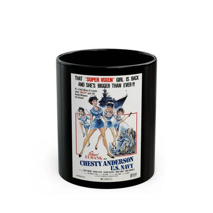 CHESTY ANDERSON, US NAVY 1976 Movie Poster - Black Coffee Mug-11oz-Go Mug Yourself