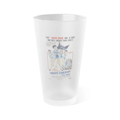 CHESTY ANDERSON, US NAVY 1976 Movie Poster - Frosted Pint Glass 16oz-16oz-Frosted-Go Mug Yourself