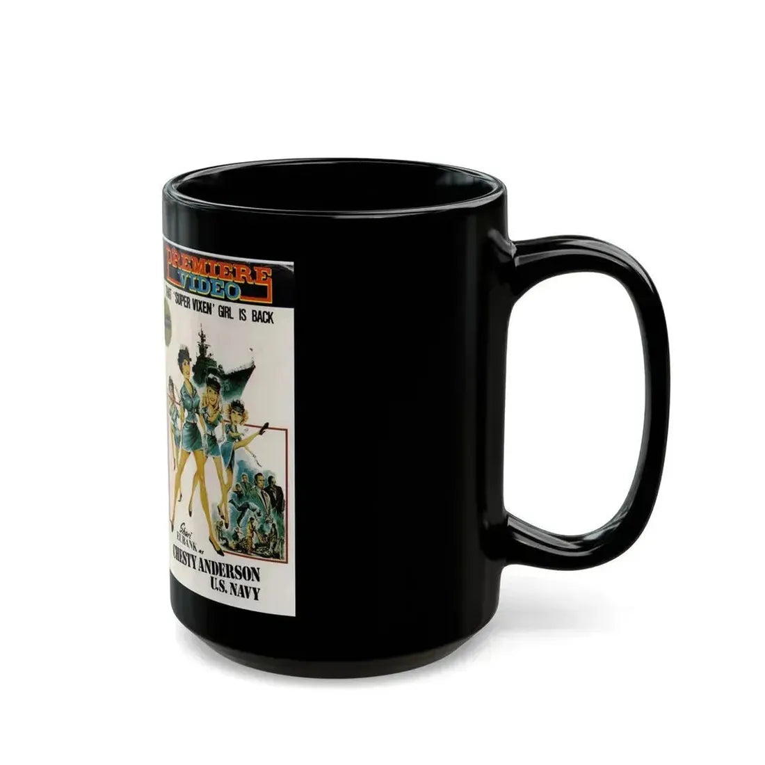 CHESTY ANDERSON US NAVY (VHS COVER) - Black Coffee Mug - Go Mug Yourself