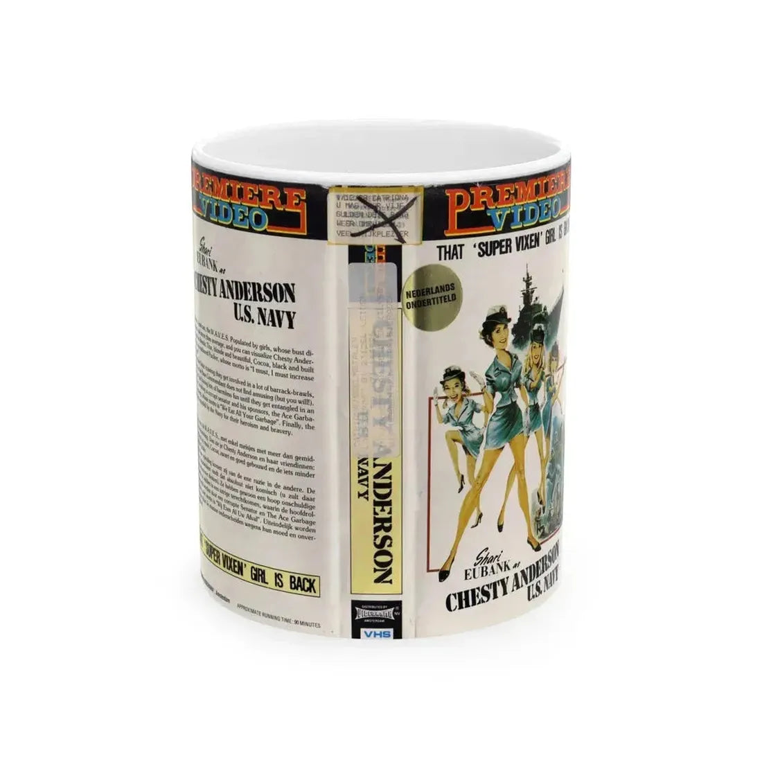CHESTY ANDERSON US NAVY (VHS COVER) - White Coffee Mug 11oz - Go Mug Yourself