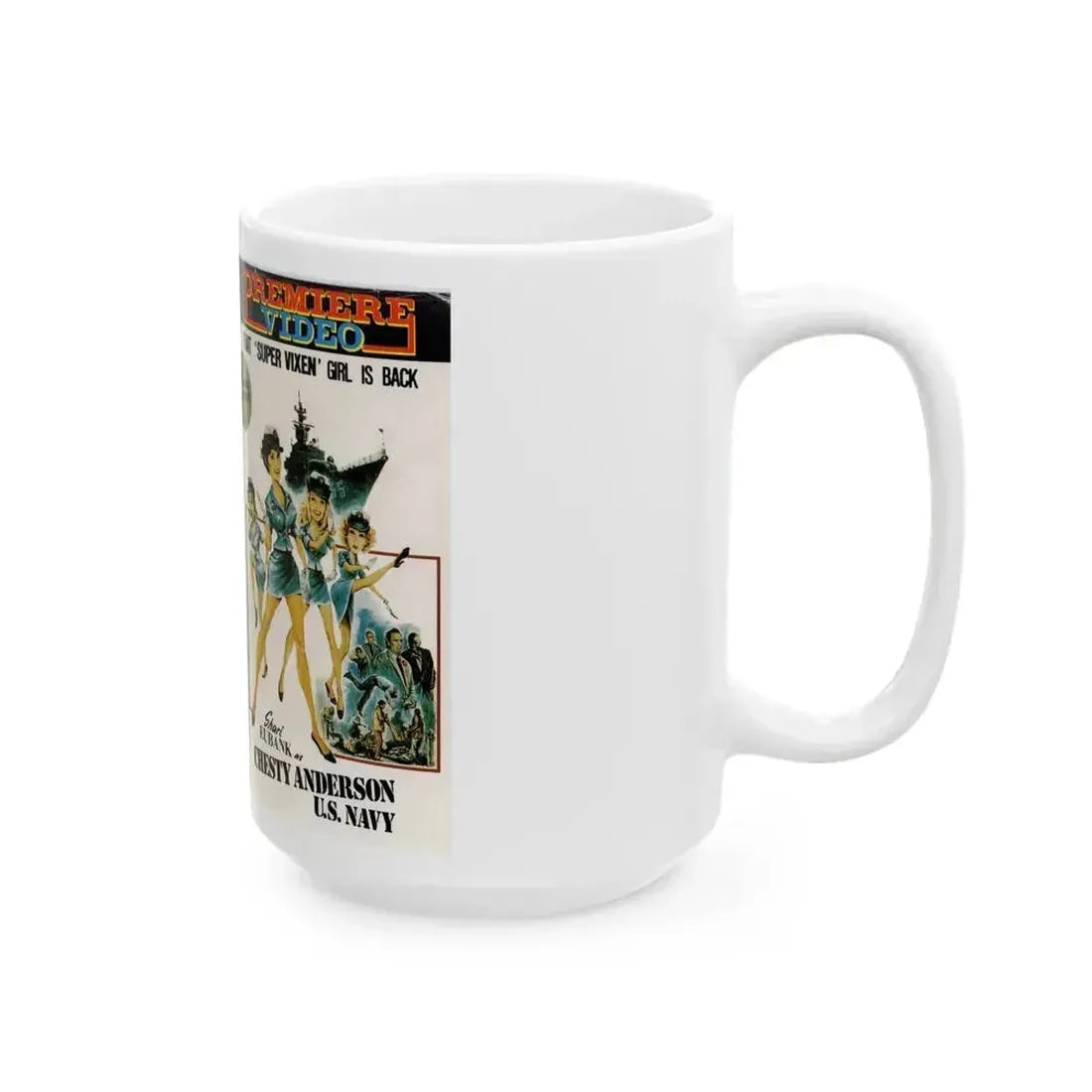 CHESTY ANDERSON US NAVY (VHS COVER) - White Coffee Mug - Go Mug Yourself