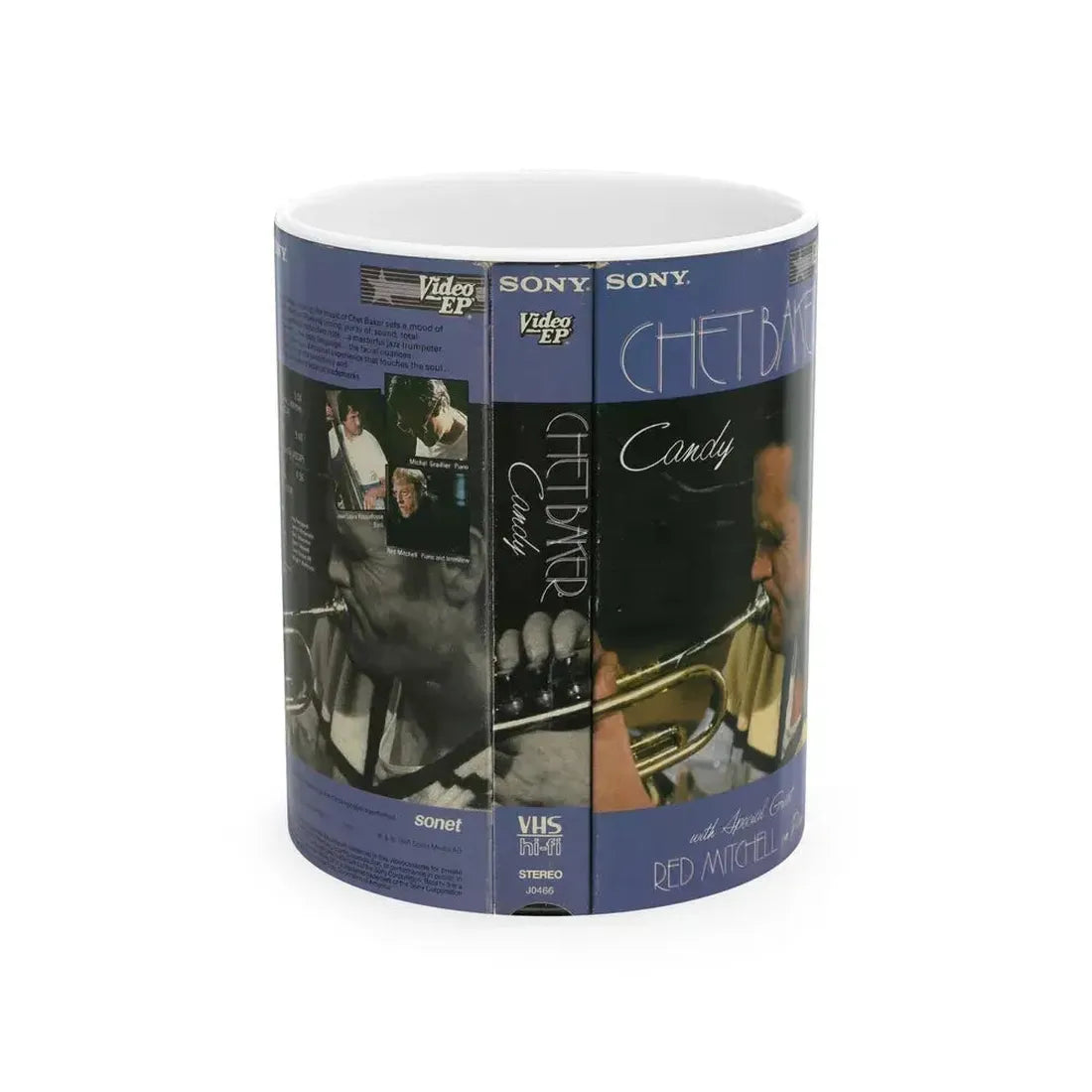 CHET BAKER CANDY (VHS COVER) - White Coffee Mug 11oz - Go Mug Yourself