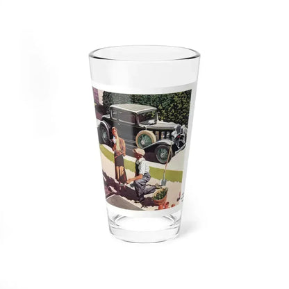 Chevrolet 445, advertisement, The American Magazine, August 1932 (Magazine Illustration) Pint Glass 16oz 16oz - Go Mug Yourself