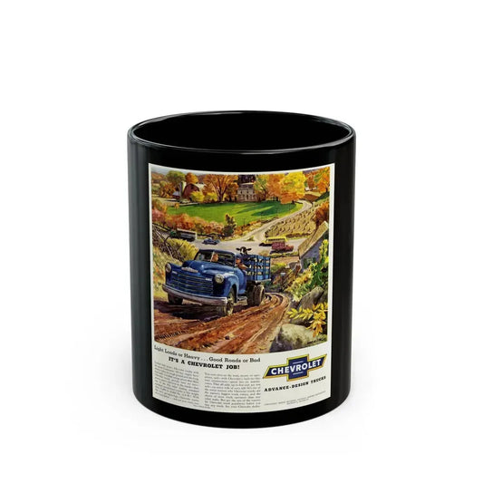 Chevrolet advance-design trucks, 1950 (1) - Black Coffee Mug 11oz - Go Mug Yourself