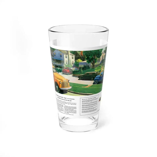 Chevrolet advertisement, 1952 (1) (Magazine Illustration) Pint Glass 16oz 16oz - Go Mug Yourself