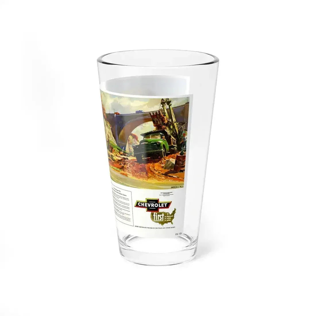 Chevrolet advertisement, 1952 (2) (Magazine Illustration) Pint Glass 16oz - Go Mug Yourself