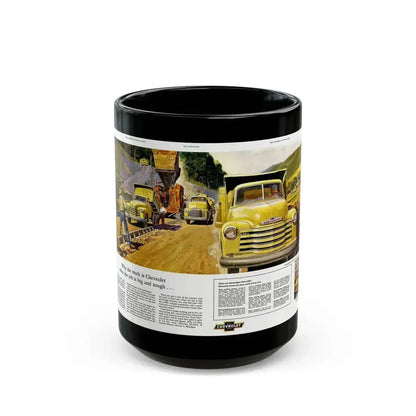 Chevrolet advertisement, 1953 - Black Coffee Mug 15oz - Go Mug Yourself